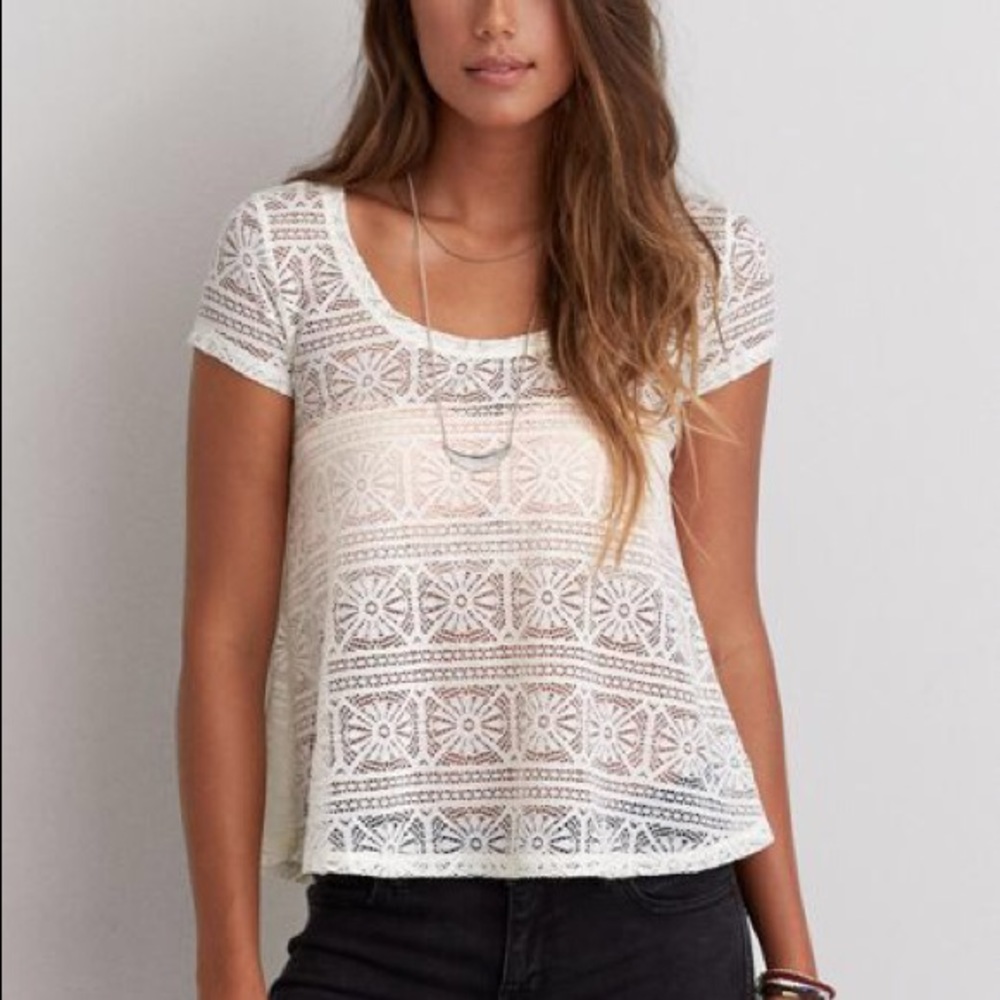 American Eagle Lace T-shirt